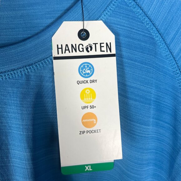 NWT Hang Ten Men's UPF 50+ Long Sleeve Sun Tee in Cendre Blue Size XL 1378845 - Picture 5 of 9